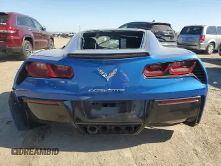 2016 Chevrolet Corvette 1LT with VIN 1G1YB2D72G5107038, listed as a Copart auction lot 76585924 with 0 mi miles and Salvage Title. Bid and sale history available at carsss.com. Image 6.