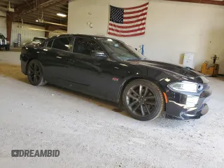 2019 Dodge Charger Scat Pack with VIN 2C3CDXGJ3KH553415, listed as a Copart auction lot 51308405 with 110,860 mi miles and Salvage Title. Bid and sale history available at DreamBid. Image 4.