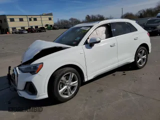 2020 Audi Q3 S line Premium with VIN WA1DECF35L1013373, listed as a Copart auction lot 37516833 with 28,366 mi miles. Bid and sale history available at carsss.com. Image 1.