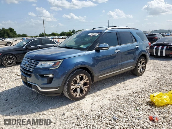 2018 Ford Explorer Platinum с VIN 1FM5K8HT3JGB17363, выставлен на аукционе Copart как лот 61591685 с пробегом 85 355 миль миль и Списание • Salvage title. История ставок и продаж доступна на DreamBid. Изображение 1.