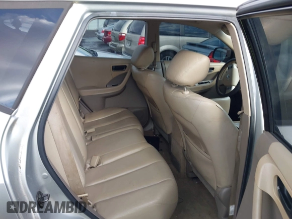 2005 Nissan Murano SL z VIN JN8AZ08T05W331887, wystawiony jako IAAI lot #42284272 z przebiegiem 176 788 mil mil oraz . Historia ofert i sprzedaży dostępna na DreamBid. Obrazek 8.