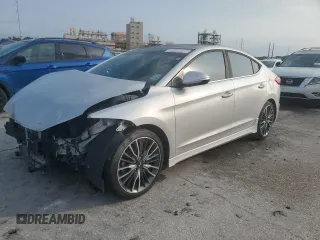 2018 Hyundai Elantra Sport с VIN KMHD04LB4JU514347, выставлен на аукционе Copart как лот 57878875 с пробегом Не указан миль и Списание • Salvage title. История ставок и продаж доступна на DreamBid. Изображение 1.