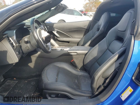 2019 Chevrolet Corvette Grand Sport 1LT with VIN 1G1YW2D73K5114299, listed as a Copart auction lot 82214464 with 56,131 mi miles and Salvage title. Bid and sale history available at DreamBid. Image 7.