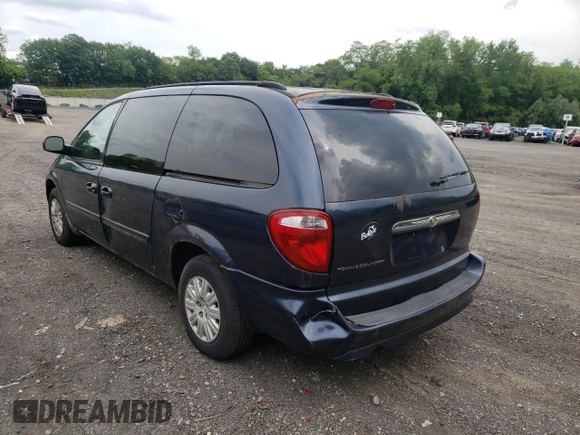 2007 Chrysler Town & Country LWB LX with VIN 1A4GP44R07R341466, listed as a Copart auction lot 86891174 with 182,804 mi miles and Non Repairable. Bid and sale history available at carsss.com. Image 3.