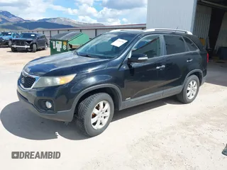 2011 Kia Sorento LX with VIN 5XYKTDA13BG003955, listed as a IAAI auction lot 42149296 with 192,519 mi miles. Bid and sale history available at carsss.com. Image 2.