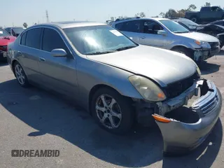 2004 Infiniti G35 w/Leather with VIN JNKCV51E04M112042, listed as a IAAI auction lot 41842136 with 203,206 mi miles and . Bid and sale history available at DreamBid. Image 1.