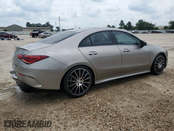 2020 Mercedes-Benz CLA with VIN WDD5J5BB3LN063668, listed as a Copart auction lot 62834624 with 0 mi miles and Salvage Title. Bid and sale history available at carsss.com. Image 3.