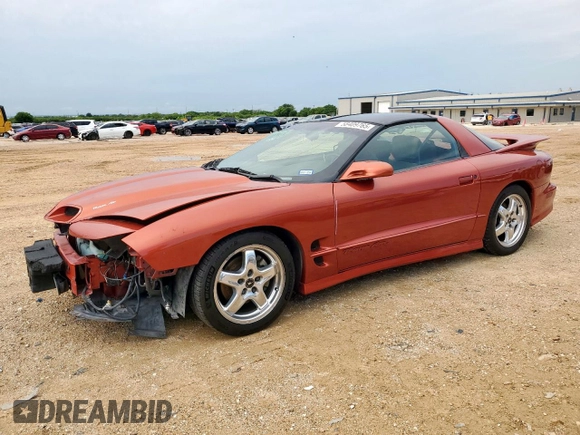2002 Pontiac Firebird Formula with VIN 2G2FV22G622120277, listed as a Copart auction lot 58409765 with Not provided miles and Salvage title. Bid and sale history available at DreamBid. Image 1.