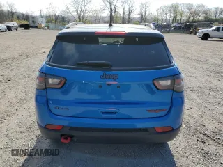 2023 Jeep Compass Trailhawk with VIN 3C4NJDDN2PT510783, listed as a Copart auction lot 54378135 with 17,361 mi miles and Salvage title. Bid and sale history available at DreamBid. Image 6.