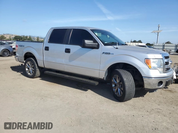 2014 Ford F-150 XL with VIN 1FTFW1EF5EKE57295, listed as a Copart auction lot 61687195 with 123,852 mi miles and Salvage title. Bid and sale history available at DreamBid. Image 4.