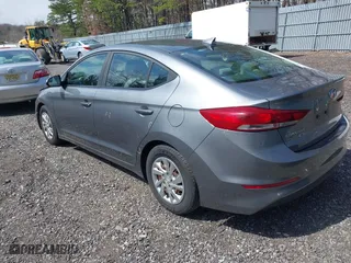 2017 Hyundai Elantra SE with VIN KMHD74LF3HU117124, listed as a IAAI auction lot 41893076 with 150,064 mi miles. Bid and sale history available at carsss.com. Image 3.