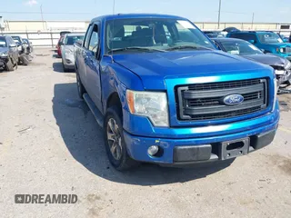 2013 Ford F-150 XL with VIN 1FTFX1CF1DFA73442, listed as a IAAI auction lot 41858345 with 127,993 mi miles. Bid and sale history available at carsss.com. Image 1.