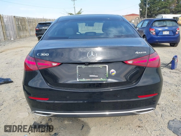2025 Mercedes-Benz C 300 with VIN W1KAF4HB7SR253109, listed as a IAAI auction lot 41832800 with 703 mi miles and . Bid and sale history available at DreamBid. Image 17.