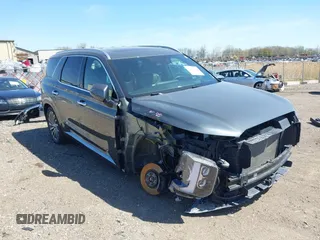 2023 Hyundai Palisade Calligraphy z VIN KM8R7DGE9PU591567, wystawiony jako IAAI lot #42138835 z przebiegiem 57 032 mil mil oraz . Historia ofert i sprzedaży dostępna na DreamBid. Obrazek 1.