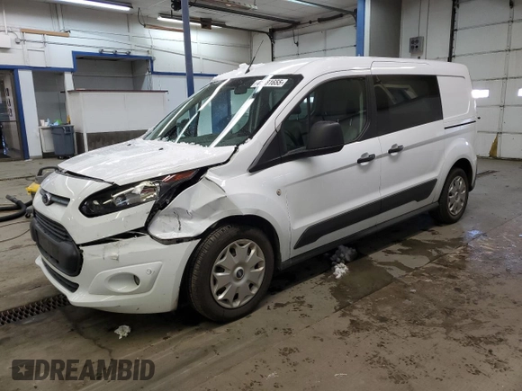 2015 Ford Transit Connect XLT z VIN NM0LE7F72F1208229, wystawiony jako Copart lot #44481655 z przebiegiem 43 400 mil mil oraz Szkoda całkowita • Salvage title. Historia ofert i sprzedaży dostępna na DreamBid. Obrazek 1.