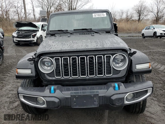 2024 Jeep Wrangler Sahara с VIN 1C4RJXP60RW257385, выставлен на аукционе Copart как лот 52192275 с пробегом 20 899 миль миль и Списание • Salvage title. История ставок и продаж доступна на DreamBid. Изображение 5.