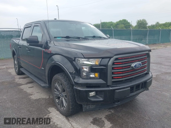 2017 Ford F-150 XL with VIN 1FTEW1EG1HFC84229, listed as a IAAI auction lot 42622651 with 116,974 mi miles and . Bid and sale history available at DreamBid. Image 1.