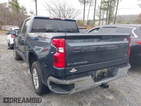 2021 Chevrolet Silverado 1500 LT with VIN 1GCUYDED8MZ363855, listed as a IAAI auction lot 41601185 with 79,072 mi miles. Bid and sale history available at carsss.com. Image 3.