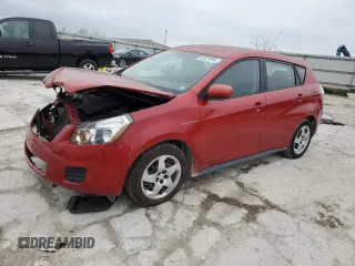 2009 Pontiac Vibe w/1SA with VIN 5Y2SP67859Z466325, listed as a Copart auction lot 82521294 with 129,191 mi miles and Salvage Title. Bid and sale history available at carsss.com. Image 1.