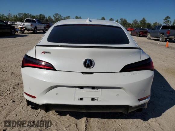 2024 Acura Integra w/A-Spec Technology Package with VIN 19UDE4H63RA019654, listed as a Copart auction lot 80540244 with 22,829 mi miles and Salvage Title. Bid and sale history available at carsss.com. Image 6.