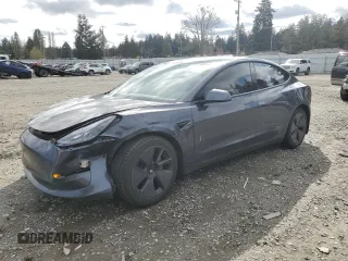 2021 Tesla Model 3 Standard Range Plus with VIN 5YJ3E1EA3MF017744, listed as a Copart auction lot 51513405 with 96,912 mi miles and Salvage Title. Bid and sale history available at carsss.com. Image 1.