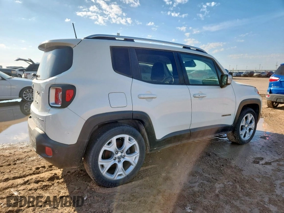 2018 Jeep Renegade Limited z VIN ZACCJADB1JPH47503, wystawiony jako Copart lot #60557265 z przebiegiem 91 226 mil mil oraz Czysty tytuł • Clean title. Historia ofert i sprzedaży dostępna na DreamBid. Obrazek 3.