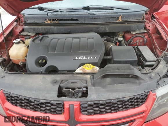 2015 Dodge Journey R/T with VIN 3C4PDCEG7FT614792, listed as a Copart auction lot 57135825 with 165,912 mi miles and Salvage title. Bid and sale history available at DreamBid. Image 12.