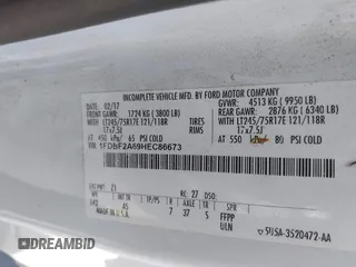 2017 Ford F-250 XL с VIN 1FDBF2A69HEC86673, выставлен на аукционе IAAI как лот 42511398 с пробегом 80 283 миль миль и . История ставок и продаж доступна на DreamBid. Изображение 9.