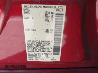 2015 Nissan Altima SV with VIN 1N4AL3AP0FC170249, listed as a IAAI auction lot 41964262 with 141,830 mi miles and . Bid and sale history available at carsss.com. Image 9.