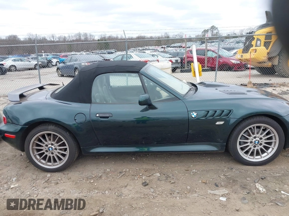 2001 BMW Z3 3.0 with VIN WBACN53471LL46781, listed as a IAAI auction lot 41553034 with 142,261 mi miles and . Bid and sale history available at DreamBid. Image 8.