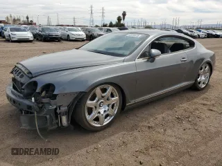 2008 Bentley Continental GT with VIN SCBCR73W28C059267, listed as a Copart auction lot 44975575 with Not Provided miles and Clean Title. Bid and sale history available at DreamBid. Image 1.