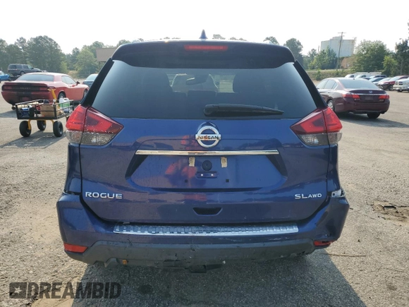 2017 Nissan Rogue SV with VIN 5N1AT2MV2HC858198, listed as a Copart auction lot 56589885 with 77,258 mi miles and Salvage title. Bid and sale history available at DreamBid. Image 6.