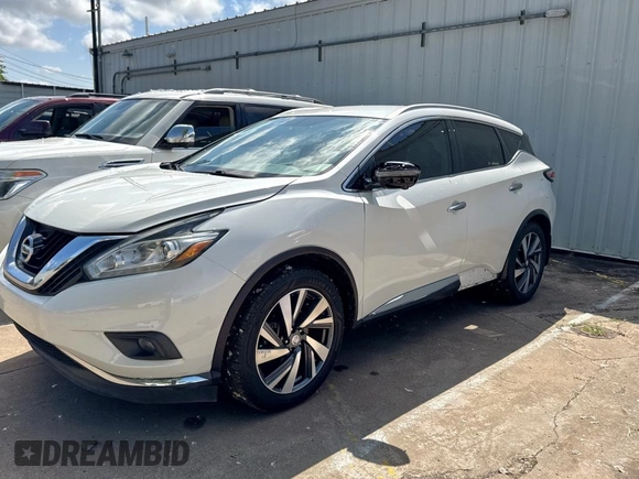2015 Nissan Murano SL z VIN 5N1AZ2MH8FN287214, wystawiony jako Copart lot #58750485 z przebiegiem 194 313 mil mil oraz Czysty tytuł • Clean title. Historia ofert i sprzedaży dostępna na DreamBid. Obrazek 2.