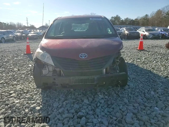 2012 Toyota Sienna with VIN 5TDKA3DC8CS016489, listed as a Copart auction lot 46416595 with 136,037 mi miles and Salvage Title. Bid and sale history available at DreamBid. Image 11.