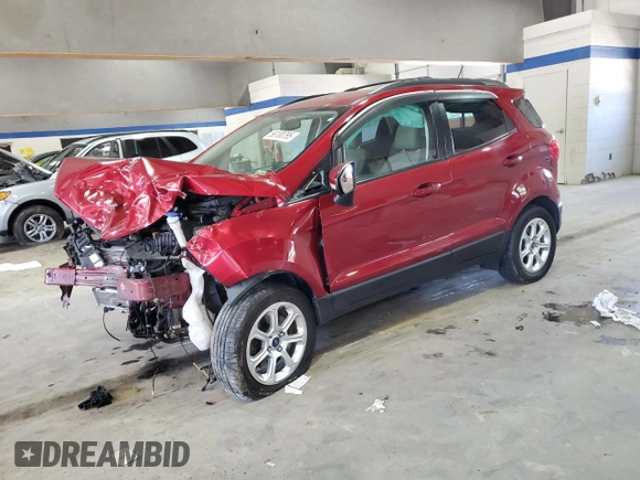 2018 Ford EcoSport SE z VIN MAJ6P1UL0JC205517, wystawiony jako Copart lot #56100795 z przebiegiem 78 639 mil mil oraz Szkoda całkowita • Salvage title. Historia ofert i sprzedaży dostępna na DreamBid. Obrazek 1.