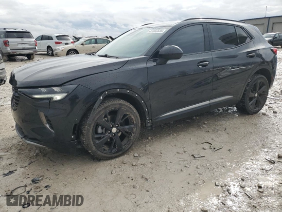2021 Buick Envision Preferred with VIN LRBFZMR45MD082575, listed as a Copart auction lot 47466835 with 48,777 mi miles and Salvage Title. Bid and sale history available at carsss.com. Image 1.