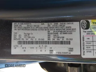 2015 Ford Fiesta SE with VIN 3FADP4BJ6FM105731, listed as a IAAI auction lot 41994903 with 150,189 mi miles. Bid and sale history available at carsss.com. Image 9.