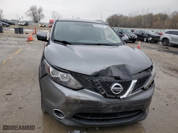 2017 Nissan Rogue Sport SV with VIN JN1BJ1CP0HW027036, listed as a Copart auction lot 80677584 with 125,396 mi miles and Salvage Title. Bid and sale history available at carsss.com. Image 5.