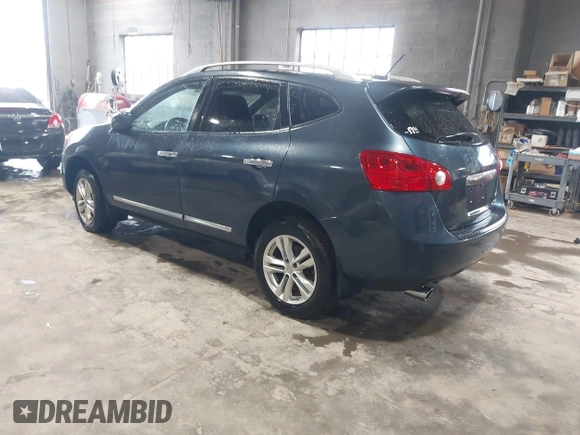 2013 Nissan Rogue S with VIN JN8AS5MVXDW642590, listed as a IAAI auction lot 42213521 with 164,109 mi miles and . Bid and sale history available at DreamBid. Image 3.