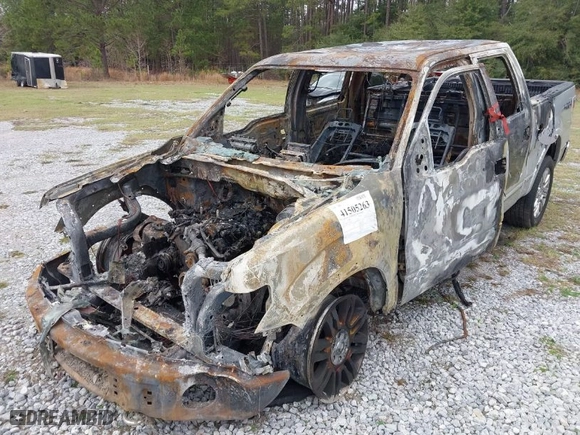 2013 Ford F-150 XL with VIN 1FTFW1ET5DFC47258, listed as a IAAI auction lot 41505263 with 1 mi miles. Bid and sale history available at carsss.com. Image 6.