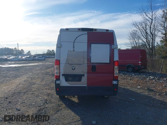 2018 Ram ProMaster Cargo with VIN 3C6URVJG3JE150894, listed as a IAAI auction lot 41256857 with 82,012 mi miles. Bid and sale history available at carsss.com. Image 16.
