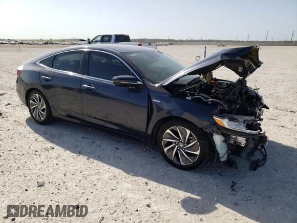2021 Honda Insight Touring with VIN 19XZE4F91ME002536, listed as a Copart auction lot 49817205 with 48,178 mi miles and Salvage Title. Bid and sale history available at carsss.com. Image 4.