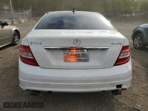 2008 Mercedes-Benz C 300 Sport with VIN WDDGF81X08F119804, listed as a Copart auction lot 53625085 with 176,017 mi miles and Salvage Title. Bid and sale history available at carsss.com. Image 6.