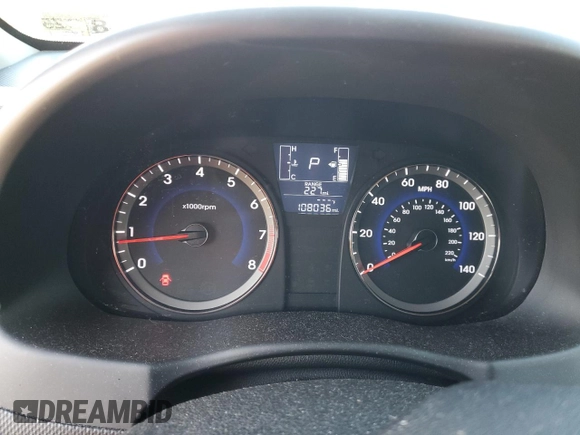 2017 Hyundai Accent SE with VIN KMHCT5AE6HU313159, listed as a Copart auction lot 52387905 with 108,036 mi miles and Salvage Title. Bid and sale history available at DreamBid. Image 9.
