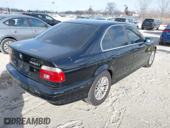 2003 BMW 5 Series 530iA with VIN WBADT63443CK45443, listed as a IAAI auction lot 41380177 with 156,472 mi miles. Bid and sale history available at carsss.com. Image 4.