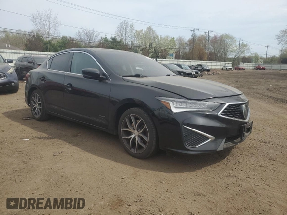 2020 Acura ILX Premium with VIN 19UDE2F7XLA007749, listed as a Copart auction lot 54244885 with 70,445 mi miles and Salvage title. Bid and sale history available at DreamBid. Image 4.