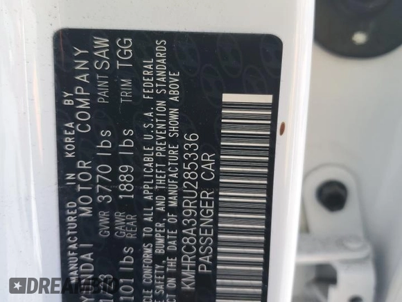 2024 Hyundai Venue SEL with VIN KMHRC8A39RU285336, listed as a Copart auction lot 45904065 with Not provided miles and Salvage title. Bid and sale history available at DreamBid. Image 14.