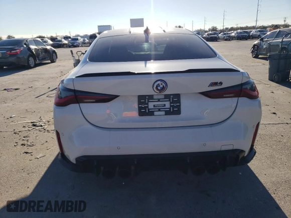 2023 BMW M4 Competition xDrive with VIN WBS43AZ01PCM35886, listed as a Copart auction lot 82371483 with 15,156 mi miles. Bid and sale history available at carsss.com. Image 6.