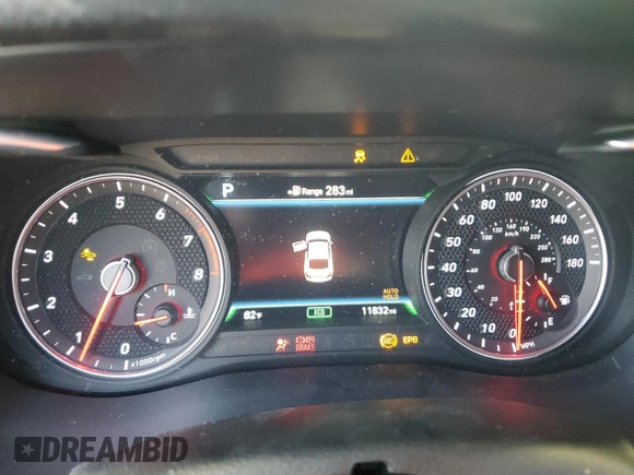 2019 Genesis G70 3.3T Advanced with VIN KMTG74LE2KU026363, listed as a Copart auction lot 56954414 with 11,832 mi miles and Non Repairable. Bid and sale history available at carsss.com. Image 9.