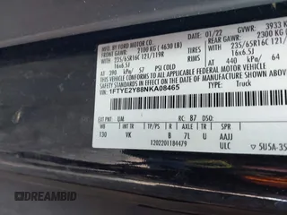 2022 Ford Transit z VIN 1FTYE2Y88NKA08465, wystawiony jako IAAI lot #42387552 z przebiegiem 90 951 mil mil oraz . Historia ofert i sprzedaży dostępna na DreamBid. Obrazek 9.